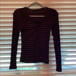 Striped Long sleeve top